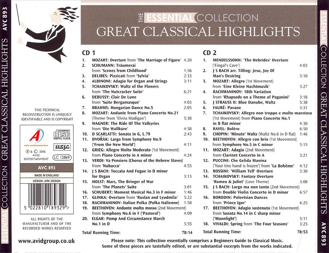 Great Classical Highlights cover art