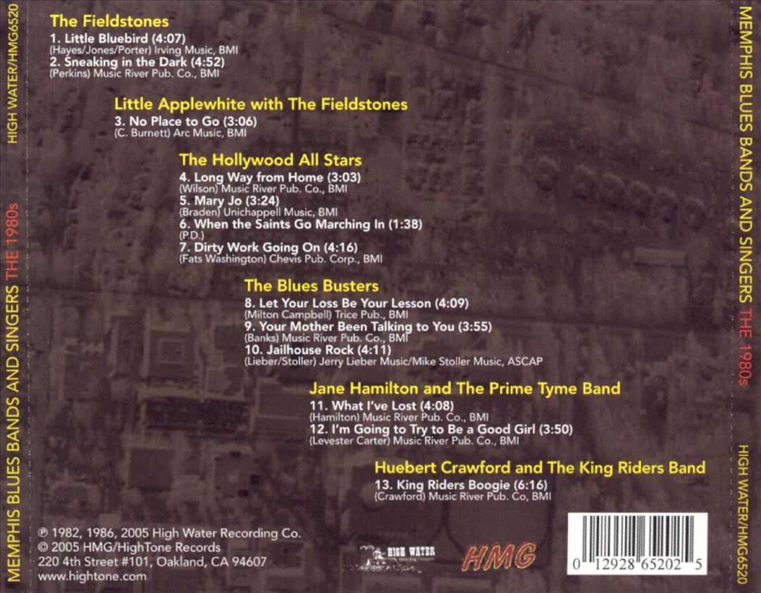 Memphis Blues Bands & Singers: The 1980s cover art