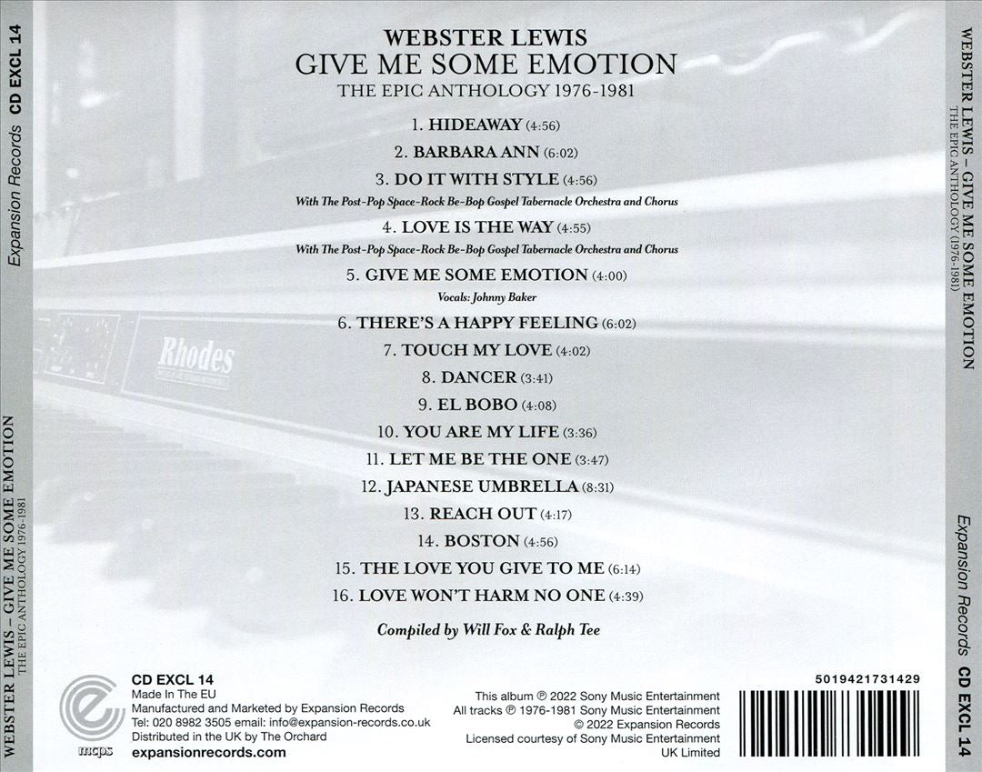 Give Me Some Emotion: The Epic Anthology 1976-1981 cover art
