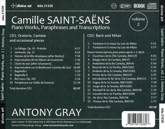 Saint-Saëns: Piano Works, Paraphrases and Transcriptions, Vol. 2 - Oratorio, Cantata, Occasional Pieces cover art