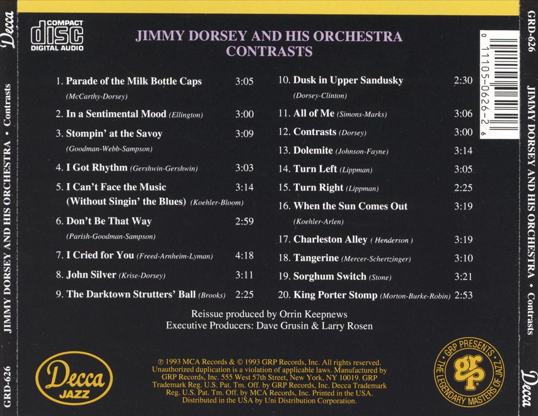 Contrasts [Decca] cover art