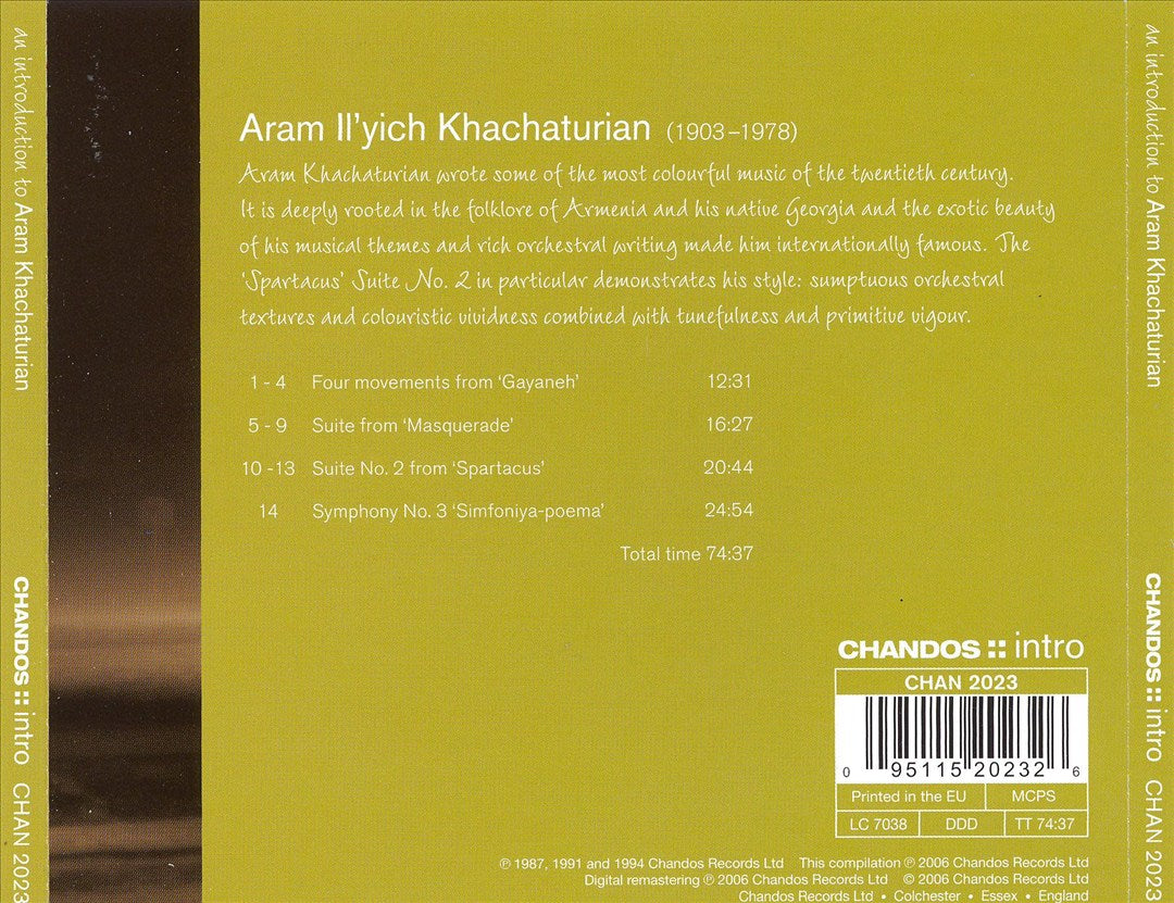 Introduction to Aram Khachaturian cover art