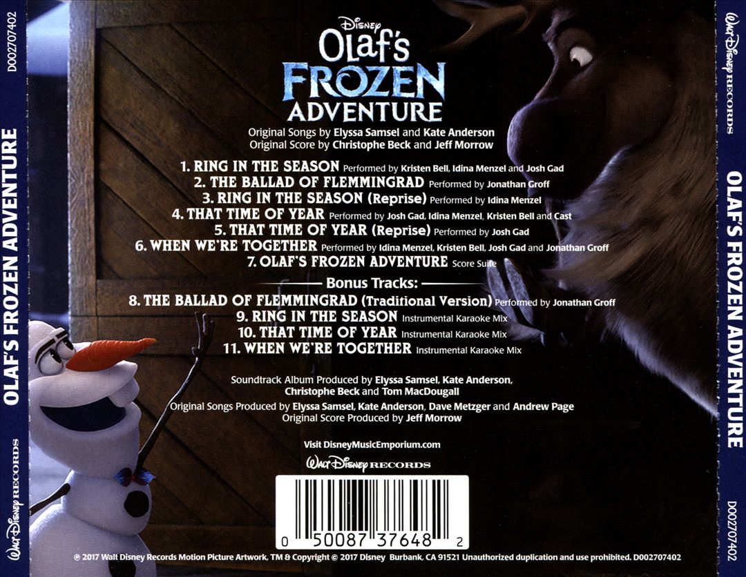 Olaf's Frozen Adventure [Original Motion Picture Soundtrack] cover art