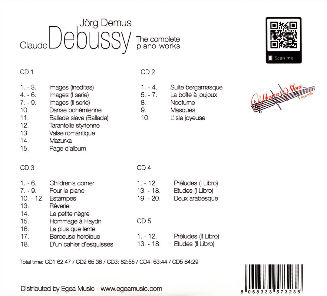 Claude Debussy: The Complete Piano Works cover art