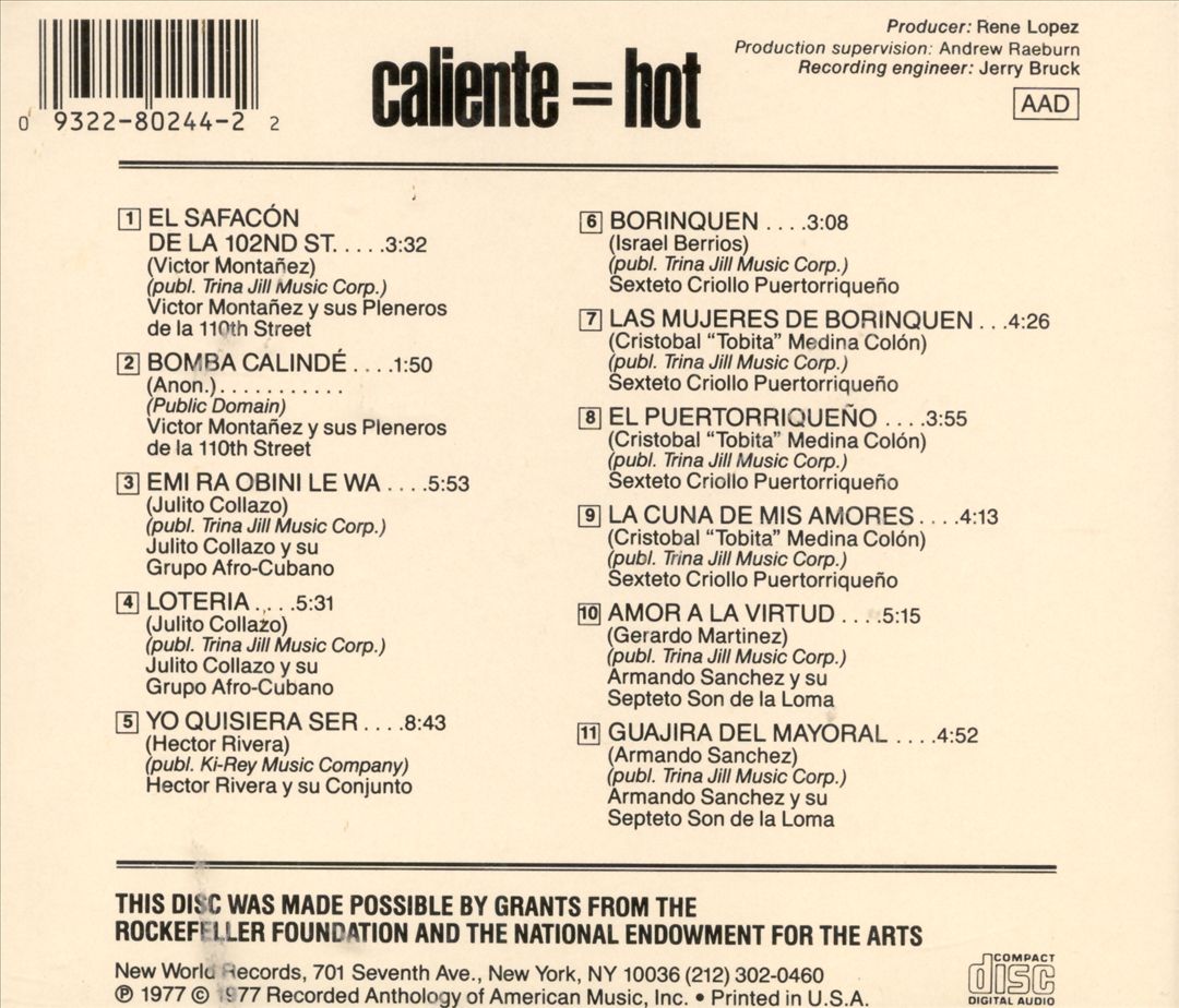 Caliente=Hot cover art