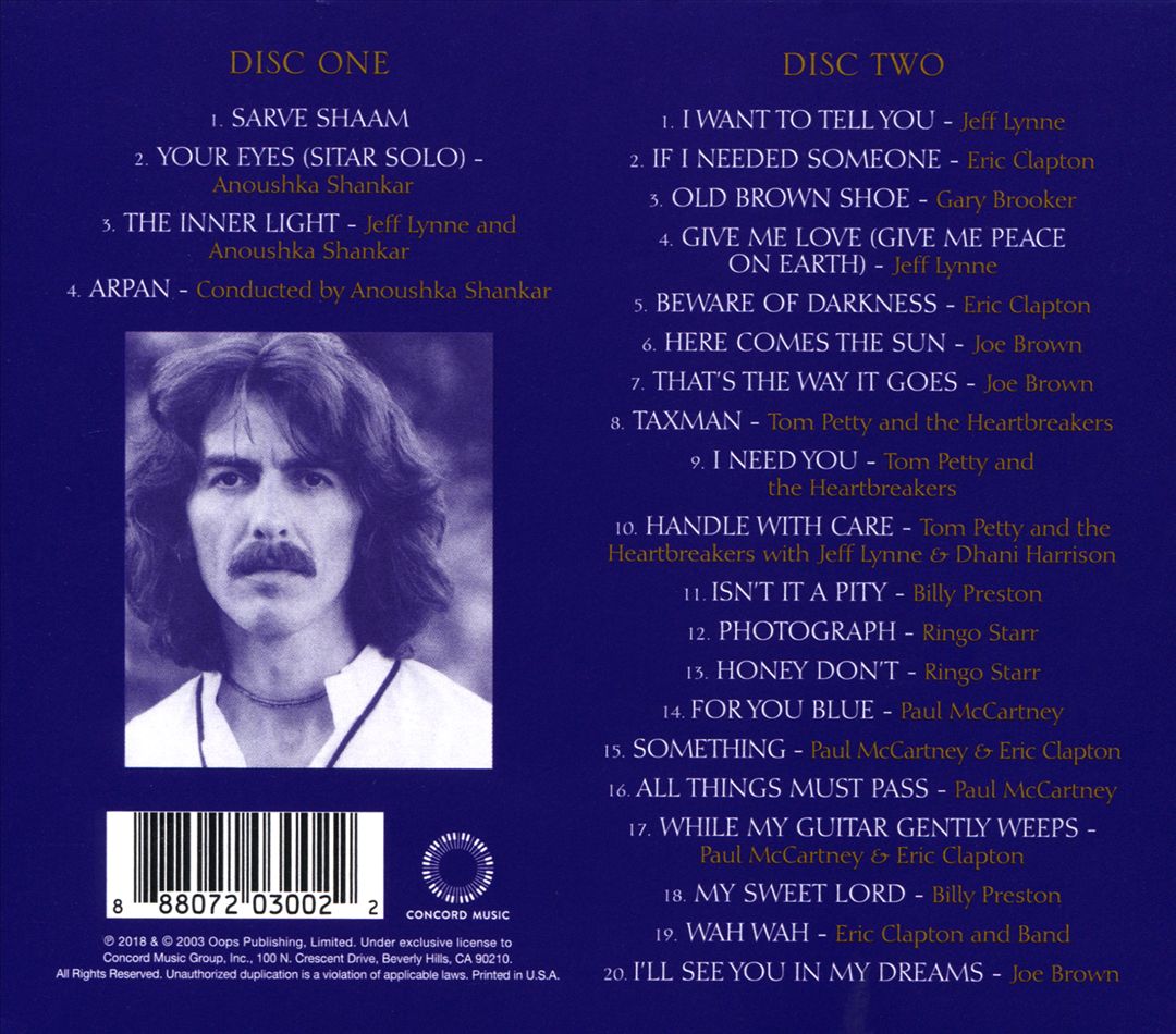 Concert for George cover art