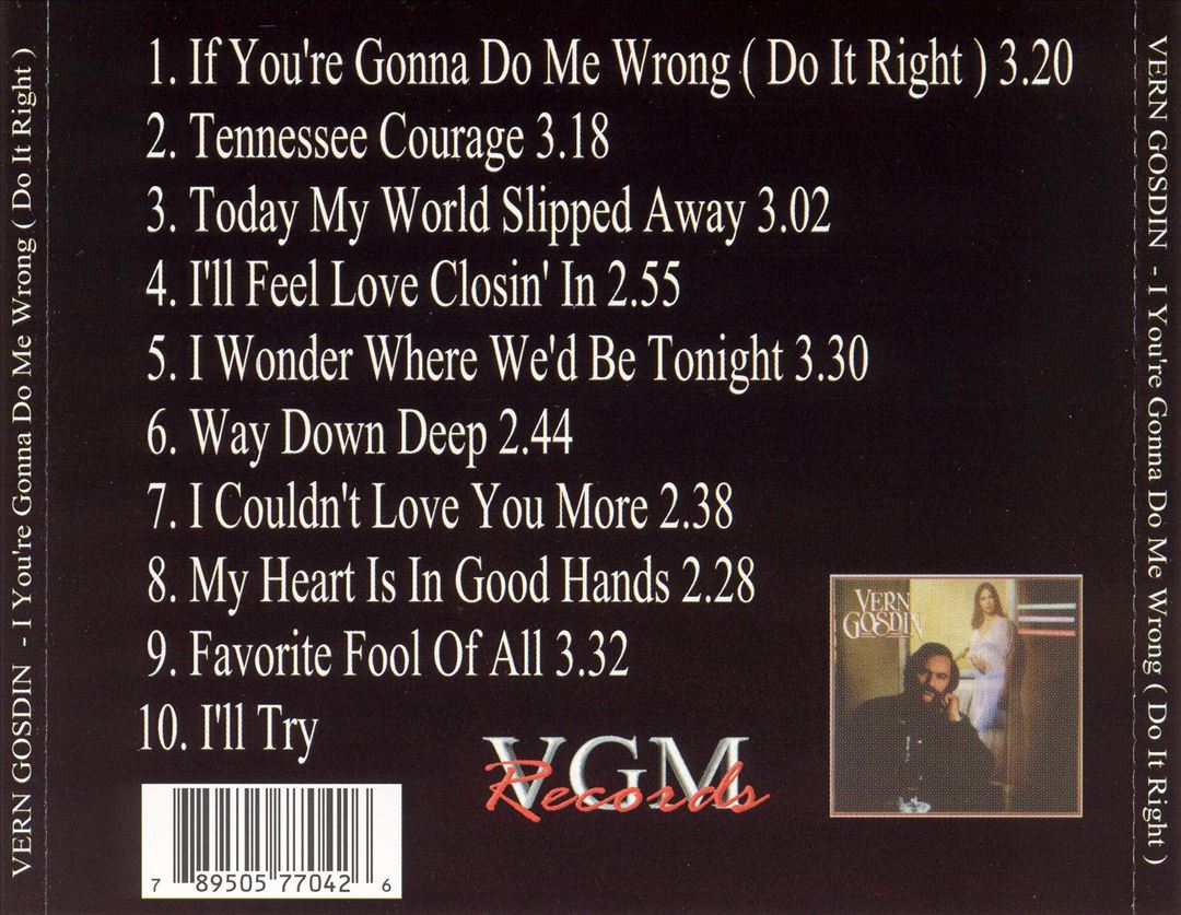 If You're Gonna Do Me Wrong (Do It Right) cover art
