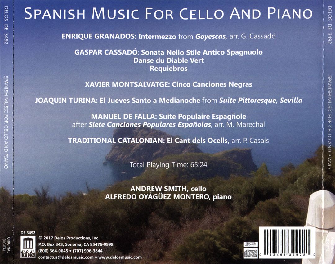 Spanish Music for Cello and Piano cover art