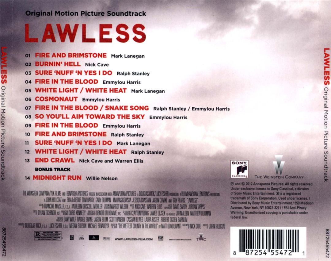 Lawless [Original Motion Picture Soundtrack] cover art
