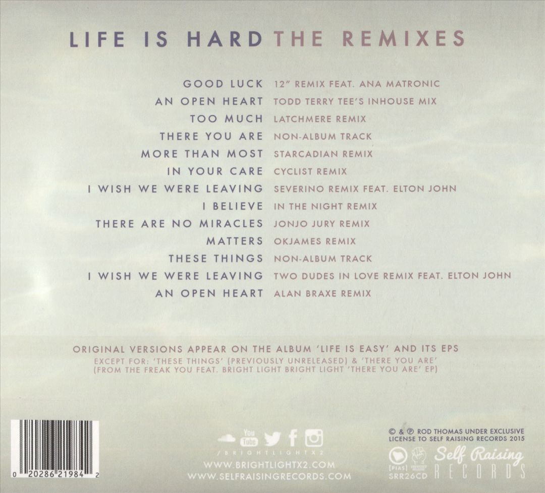 Life Is Hard: Remixes cover art