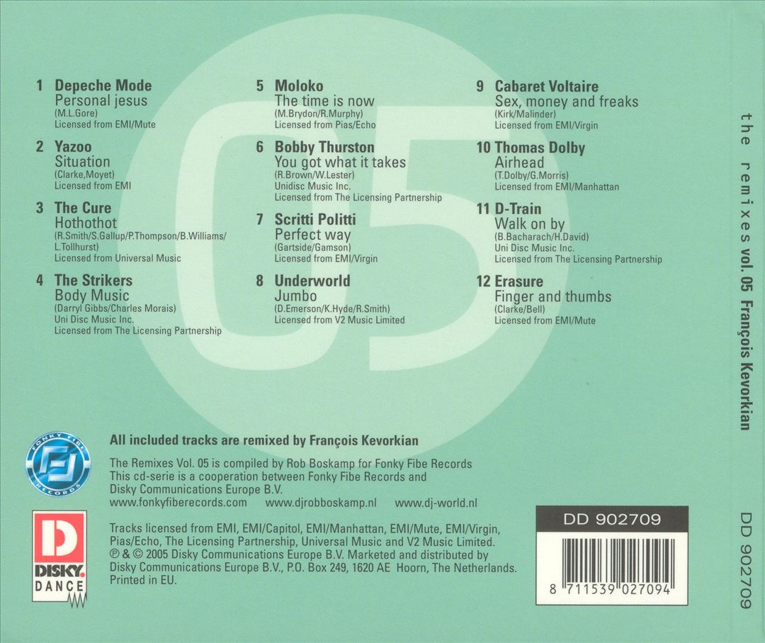 Remixes, Vol. 5: Francois Kevorkian cover art