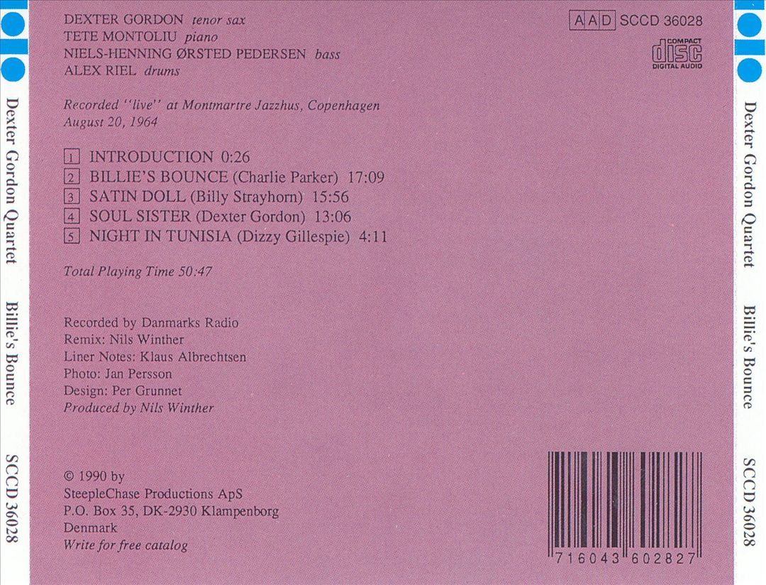 Billie's Bounce cover art