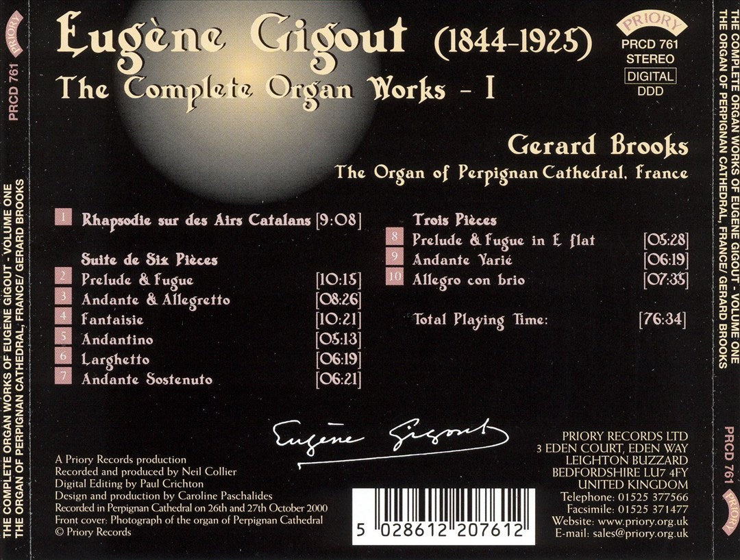 Eugène Gigout: The Complete Organ Works, 1 cover art