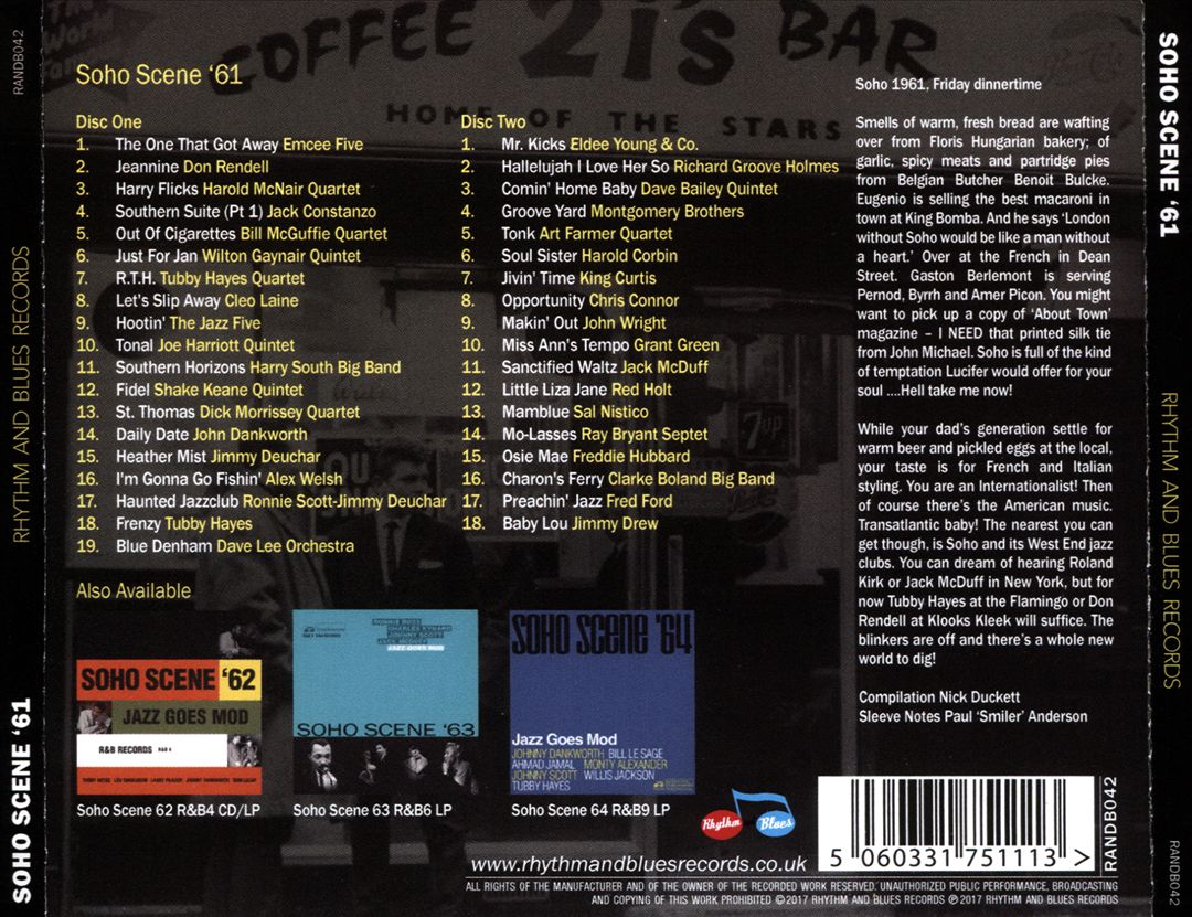 Soho Scene '61: Jazz Goes Mod cover art