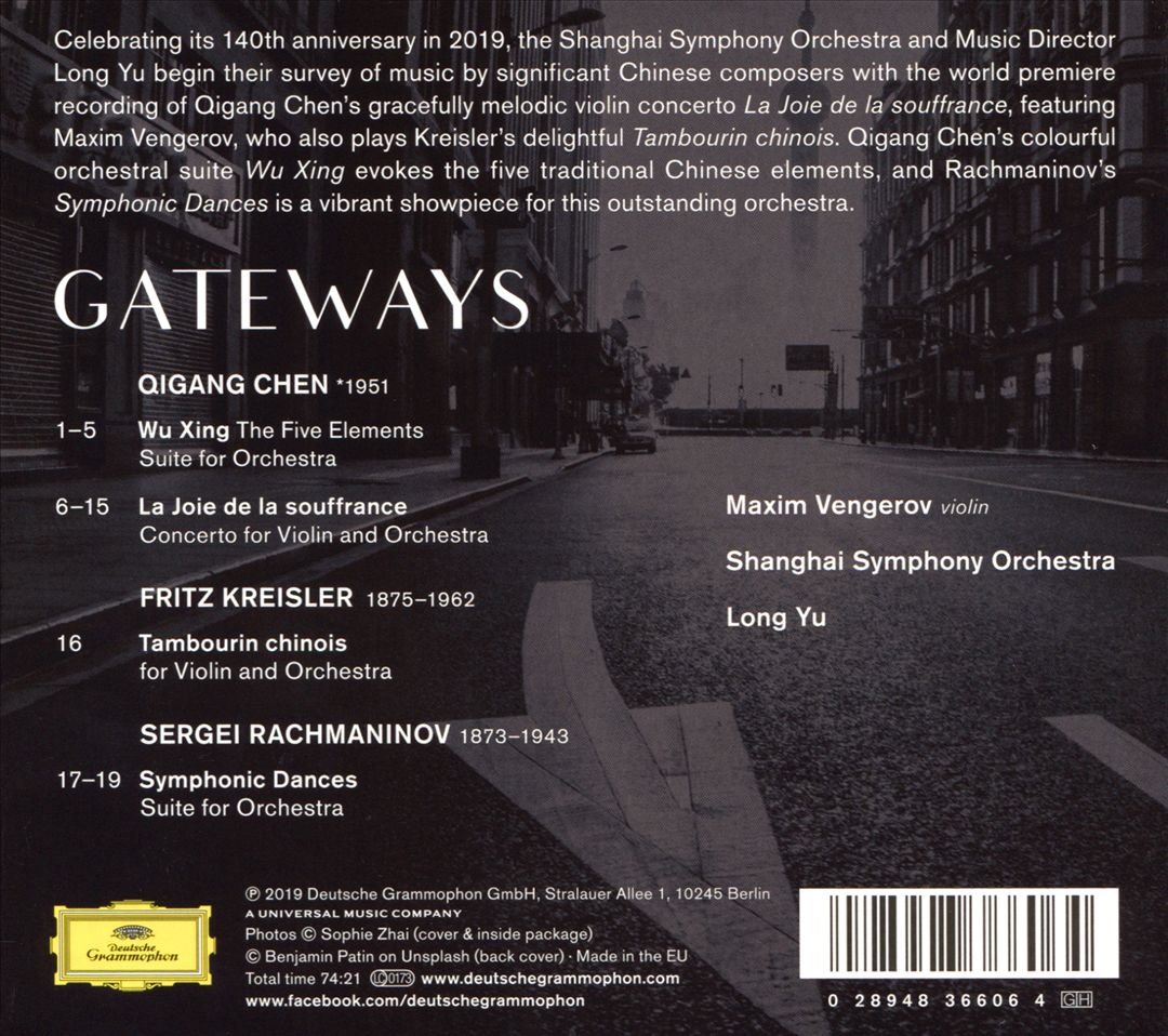 Gateways: Chen, Kreisler, Rachmaninov cover art