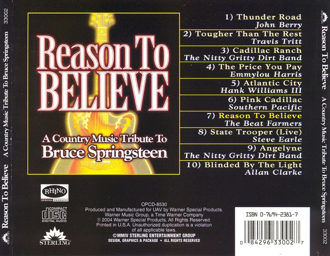 Reason to Believe: A Country Music Tribute to Bruce Springsteen cover art