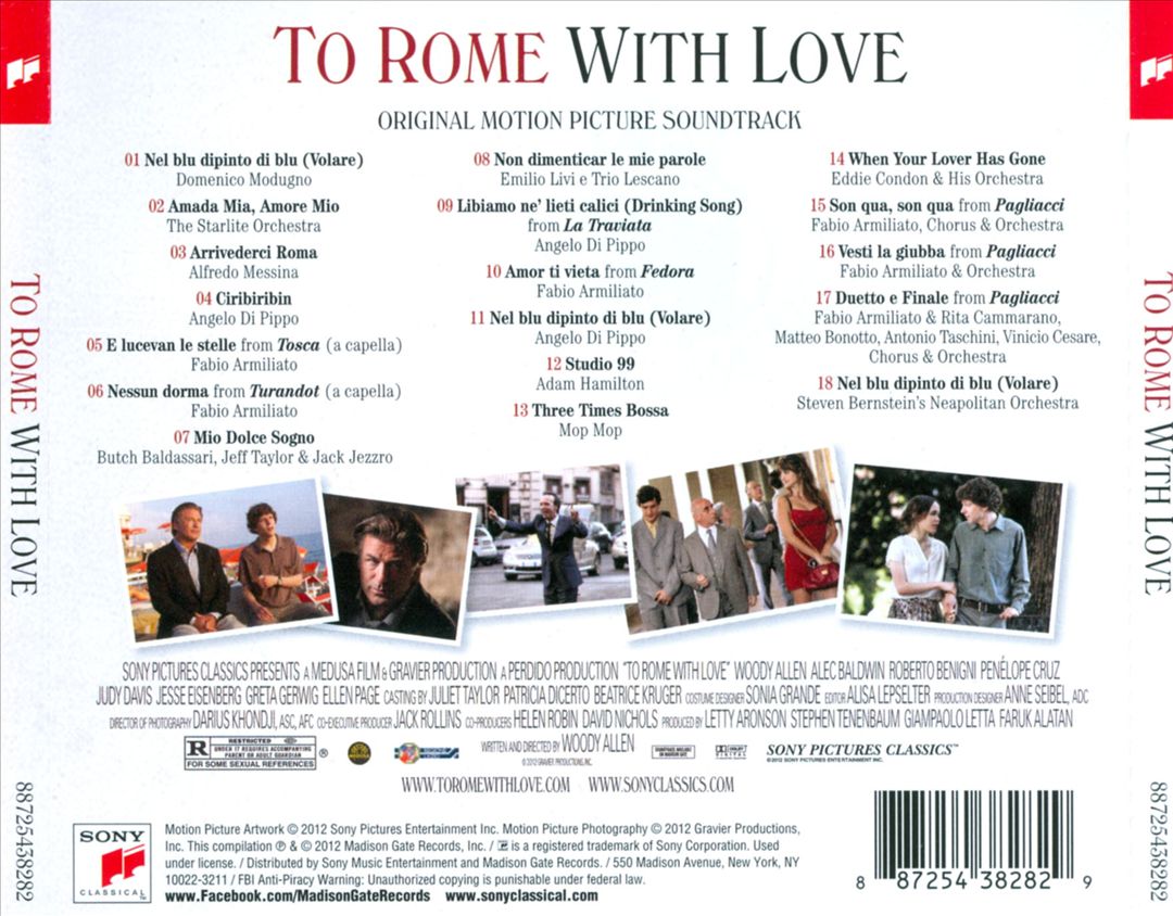 To Rome with Love [Original Motion Picture Soundtrack] cover art
