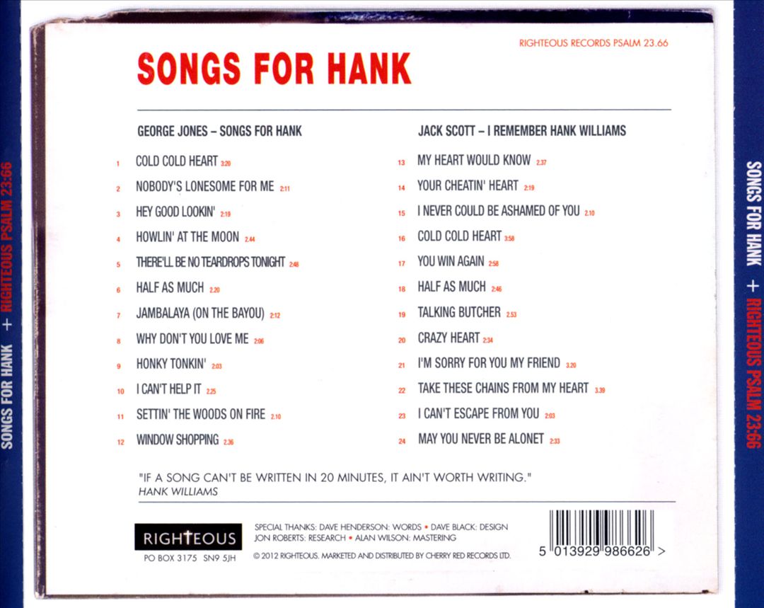 Songs from Hank [Remastered] cover art