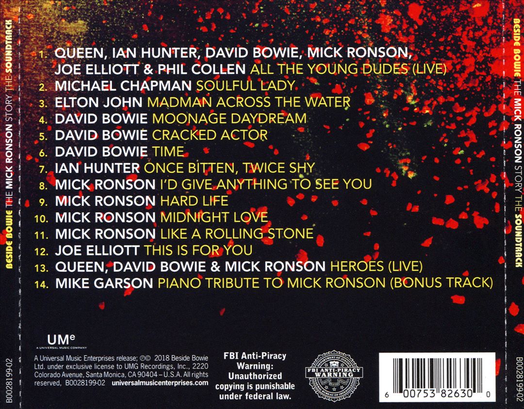 Beside Bowie: The Mick Ronson Story [Original Motion Picture Soundtrack] cover art