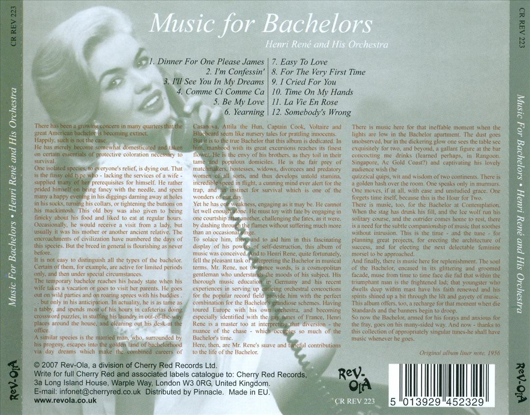 Music for Bachelors cover art
