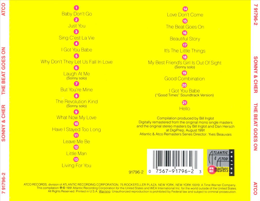 Beat Goes On: The Best of Sonny & Cher cover art