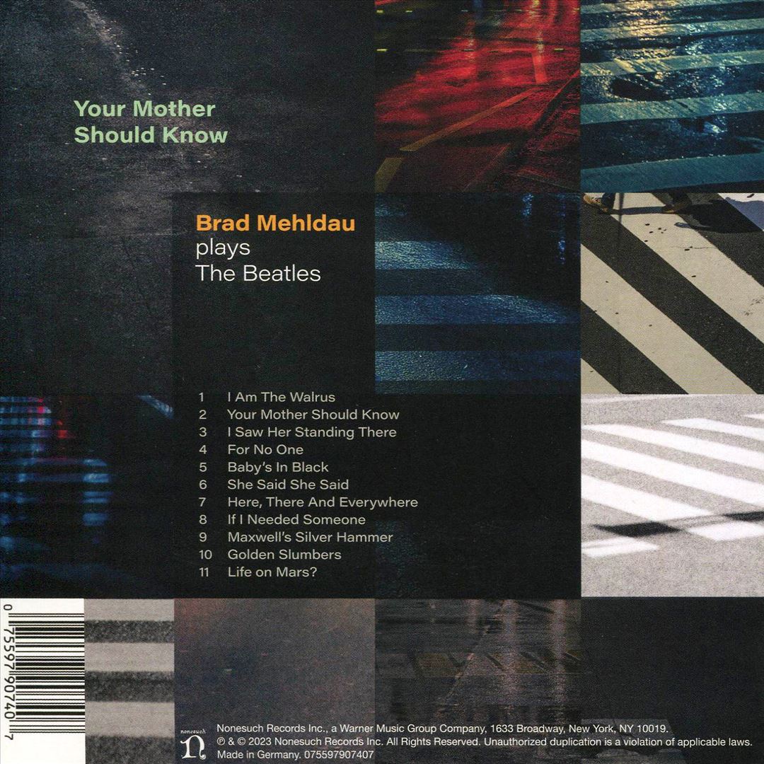 Your Mother Should Know: Brad Mehldau Plays the Beatles cover art