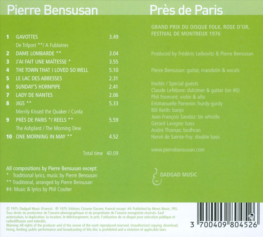 Pres De Paris cover art