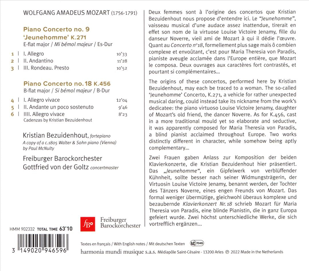 Mozart: Piano Concertos K. 271 & 456 cover art