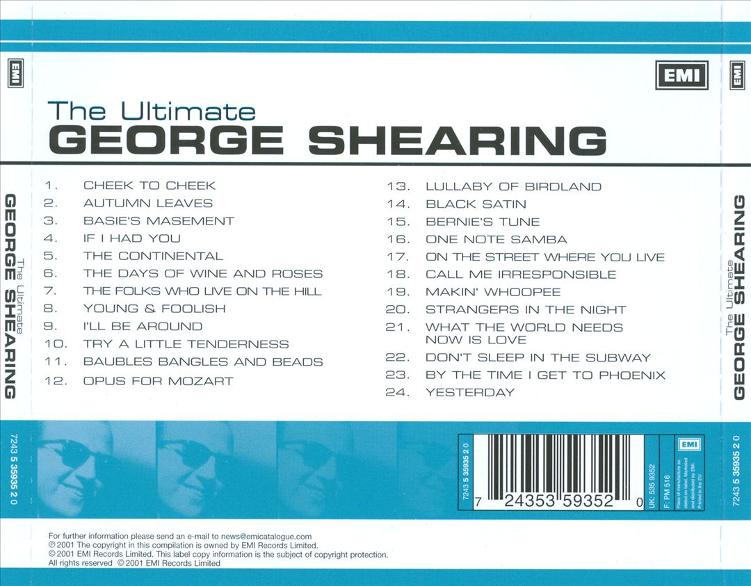 Ultimate George Shearing cover art