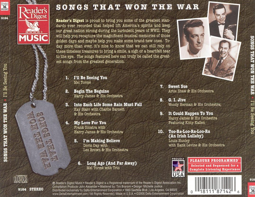 Songs That Won the War: I'll Be Seeing You cover art