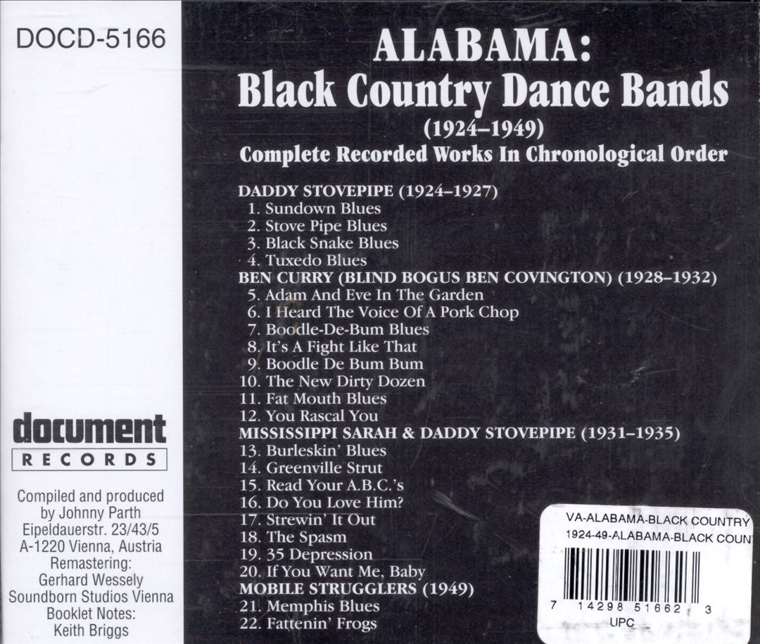 Alabama: Black Country Dance Bands - Complete Recorded Works (1924-1949) cover art