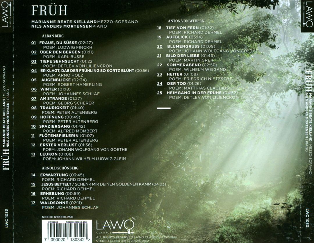 Früh: Berg, Schönberg, Webern cover art