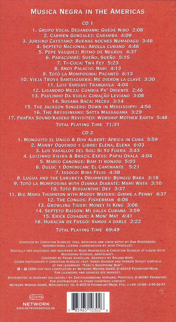 Musica Negra in the Americas [2000] cover art