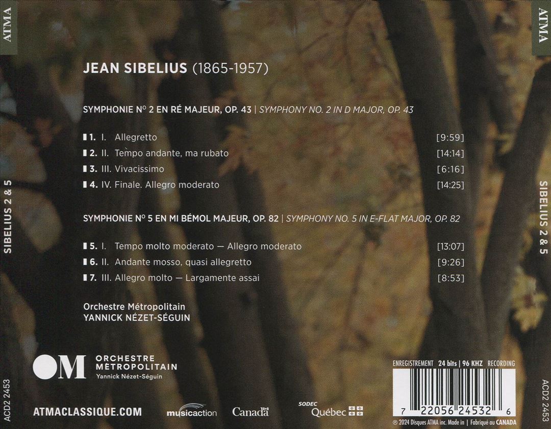 Sibelius 2 & 5 cover art
