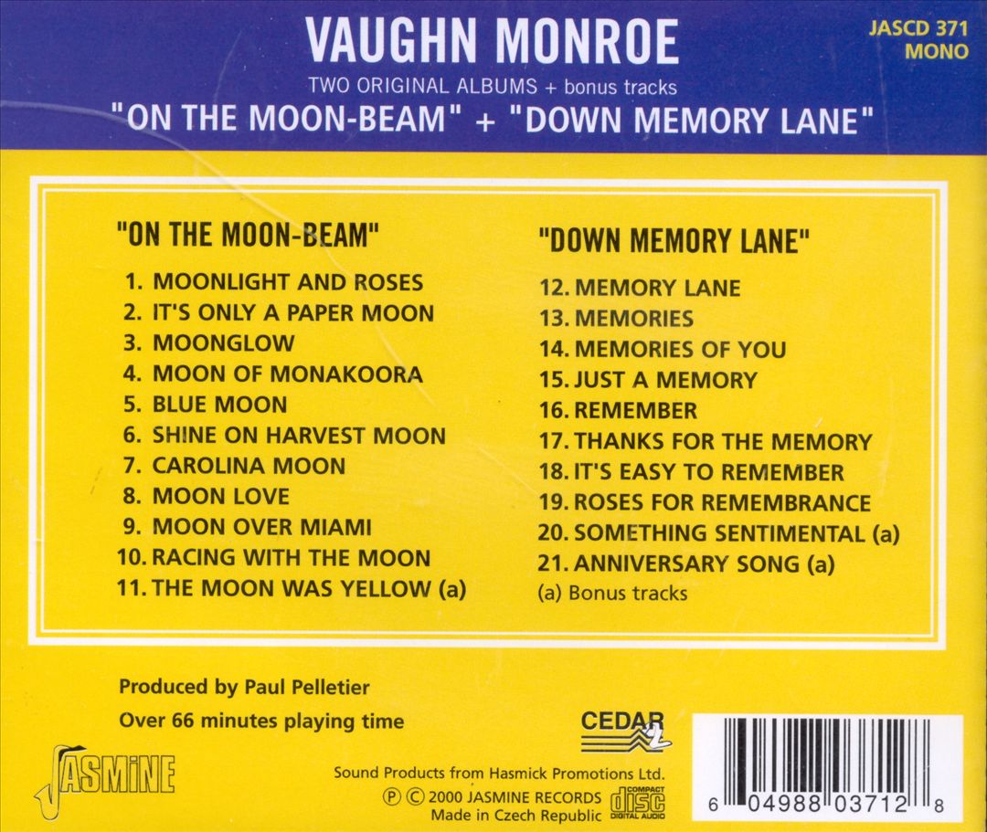 On the Moonbeam/Down Memory Lane cover art