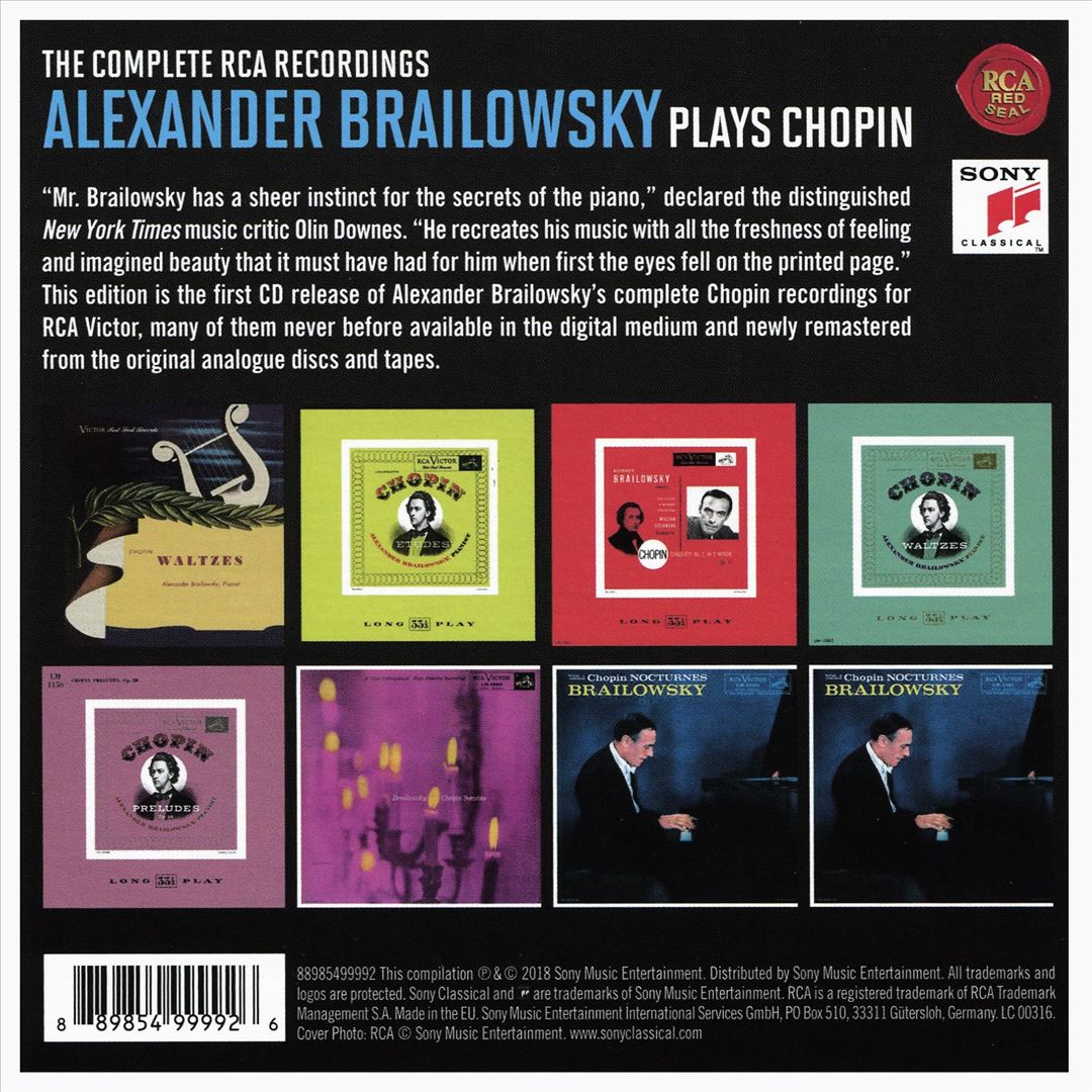 Alexander Brailowsky Plays Chopin: The Complete RCA Recordings cover art