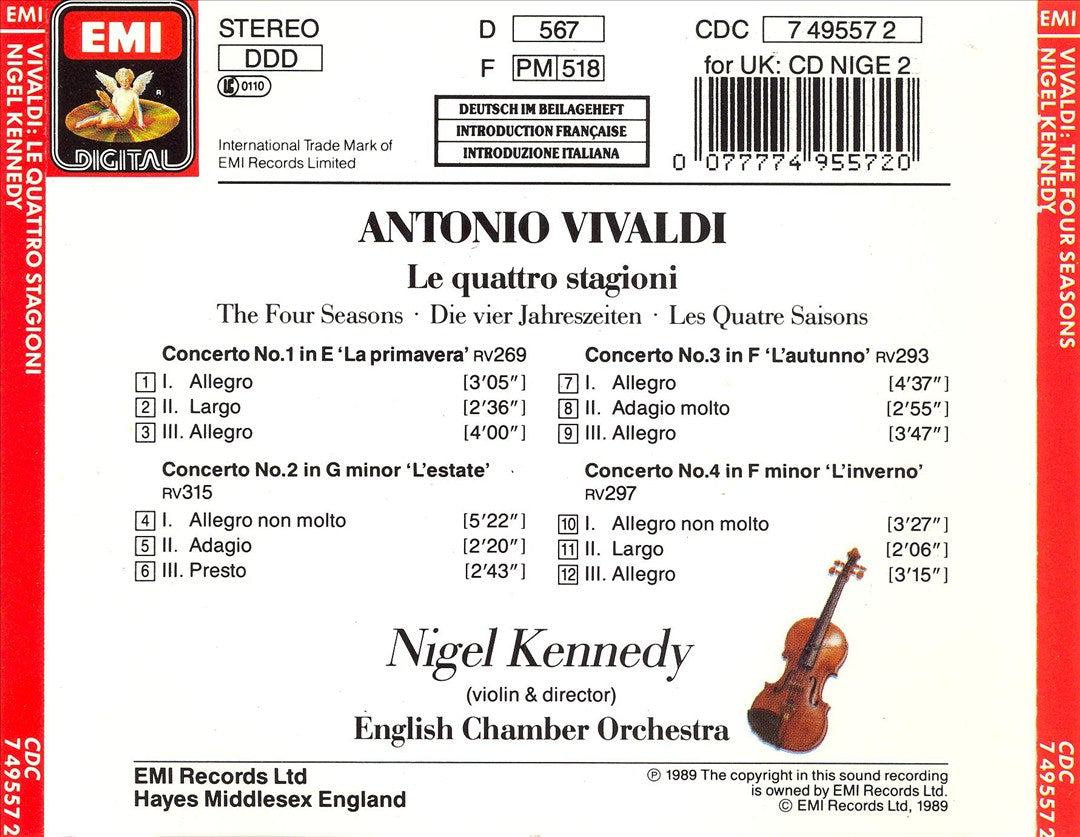Vivaldi: The Four Seasons cover art