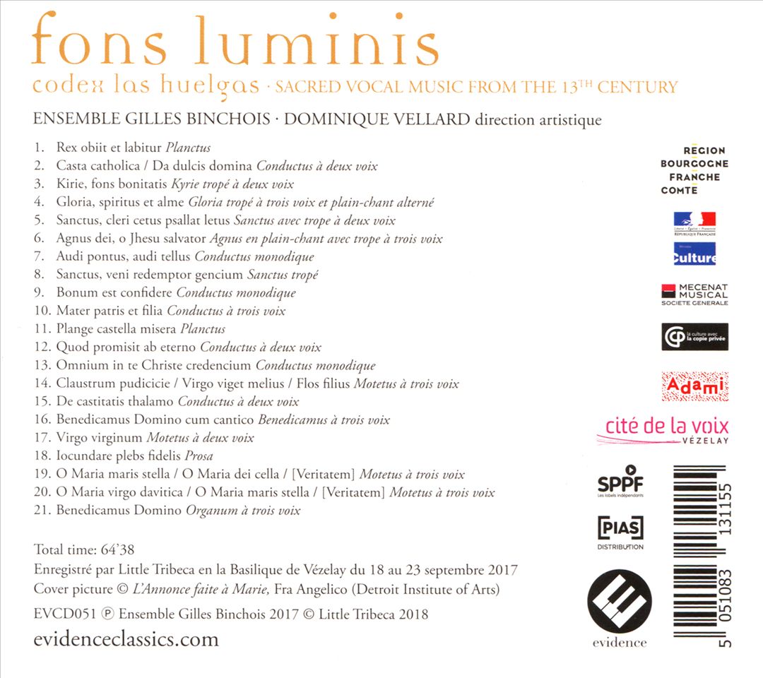 Fons Luminis: Codex Las Huelgas cover art