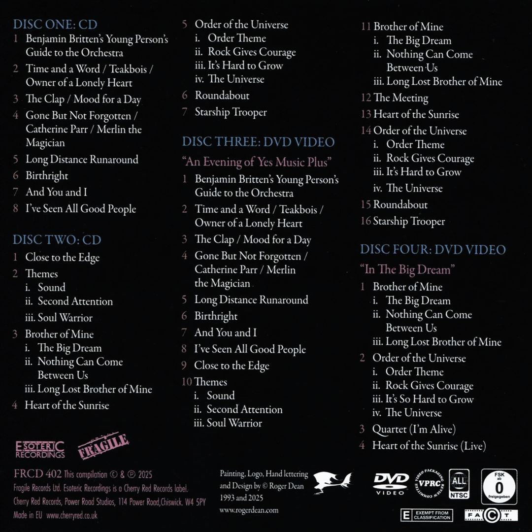 Evening of Yes Music Plus cover art