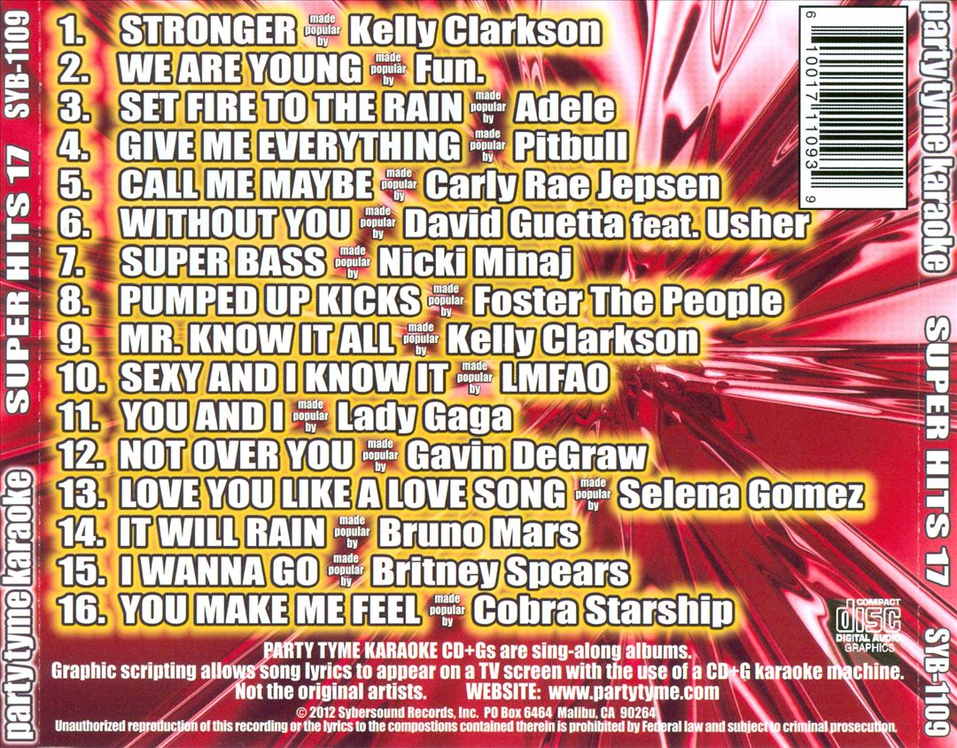 Party Tyme Karaoke: Super Hits, Vol. 17 cover art
