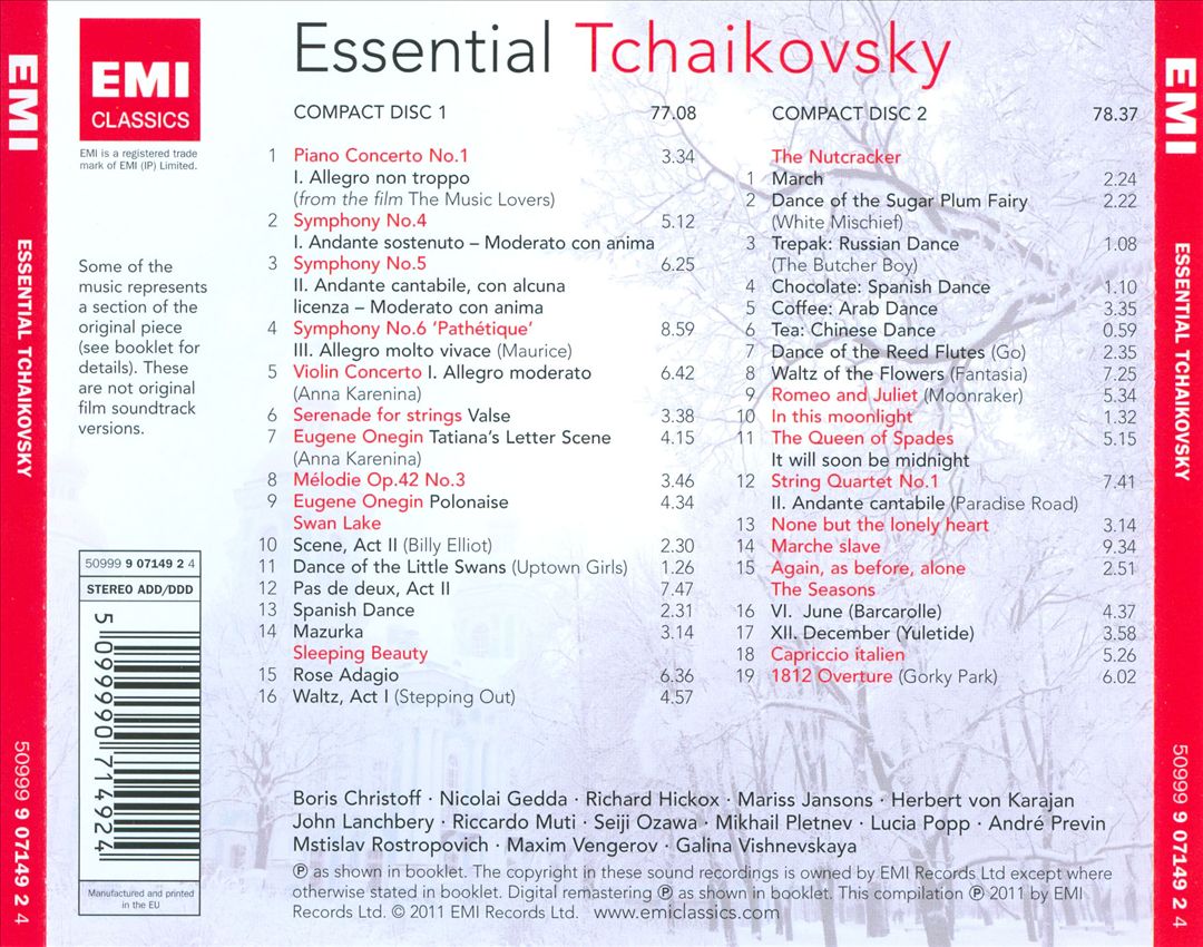 Essential Tchaikovsky cover art