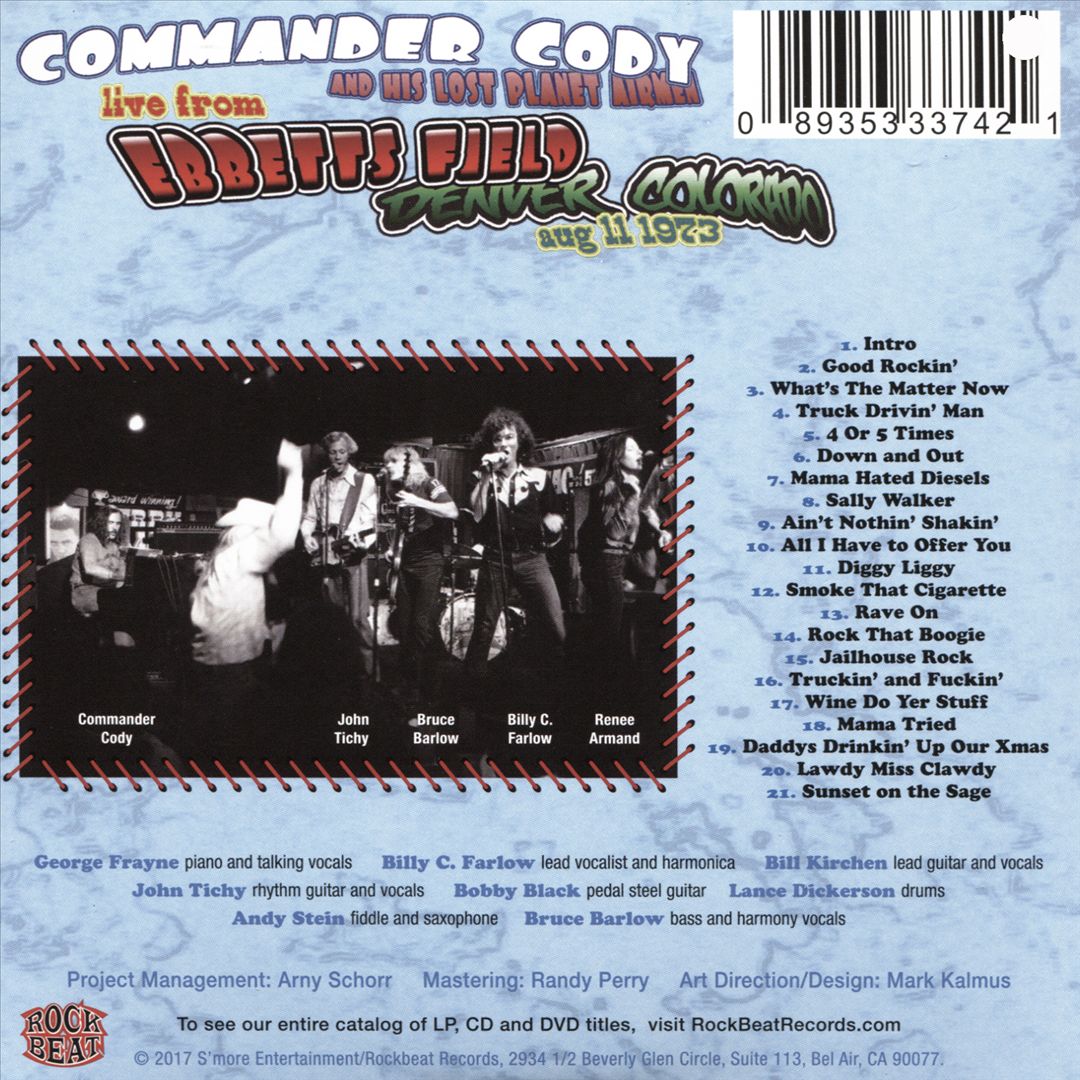 Live at Ebbett's Field cover art