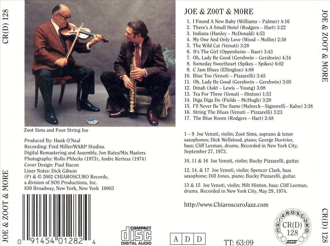 Joe and Zoot and More cover art