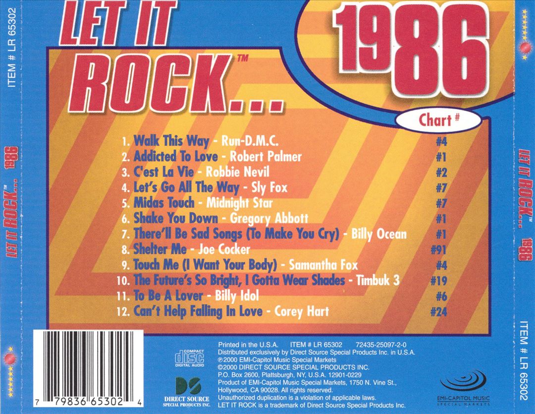 Let It Rock 1986 cover art