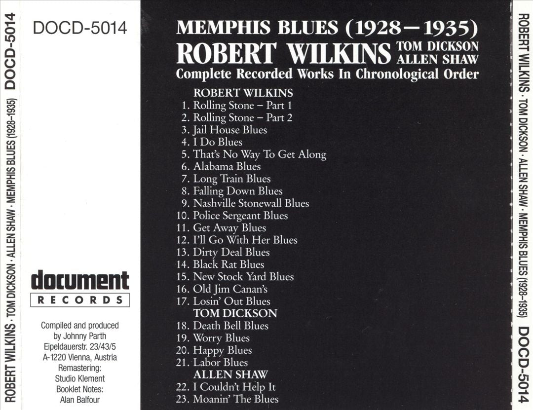Memphis Blues 1928-1935 cover art