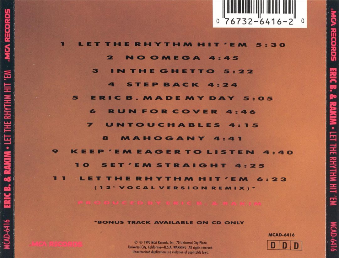 Let the Rhythm Hit 'Em cover art