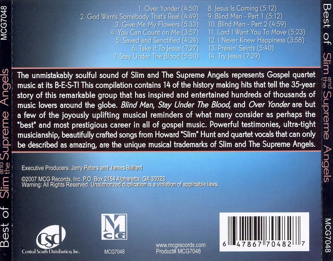 Best of Slim & the Supreme Angels [MCG] cover art