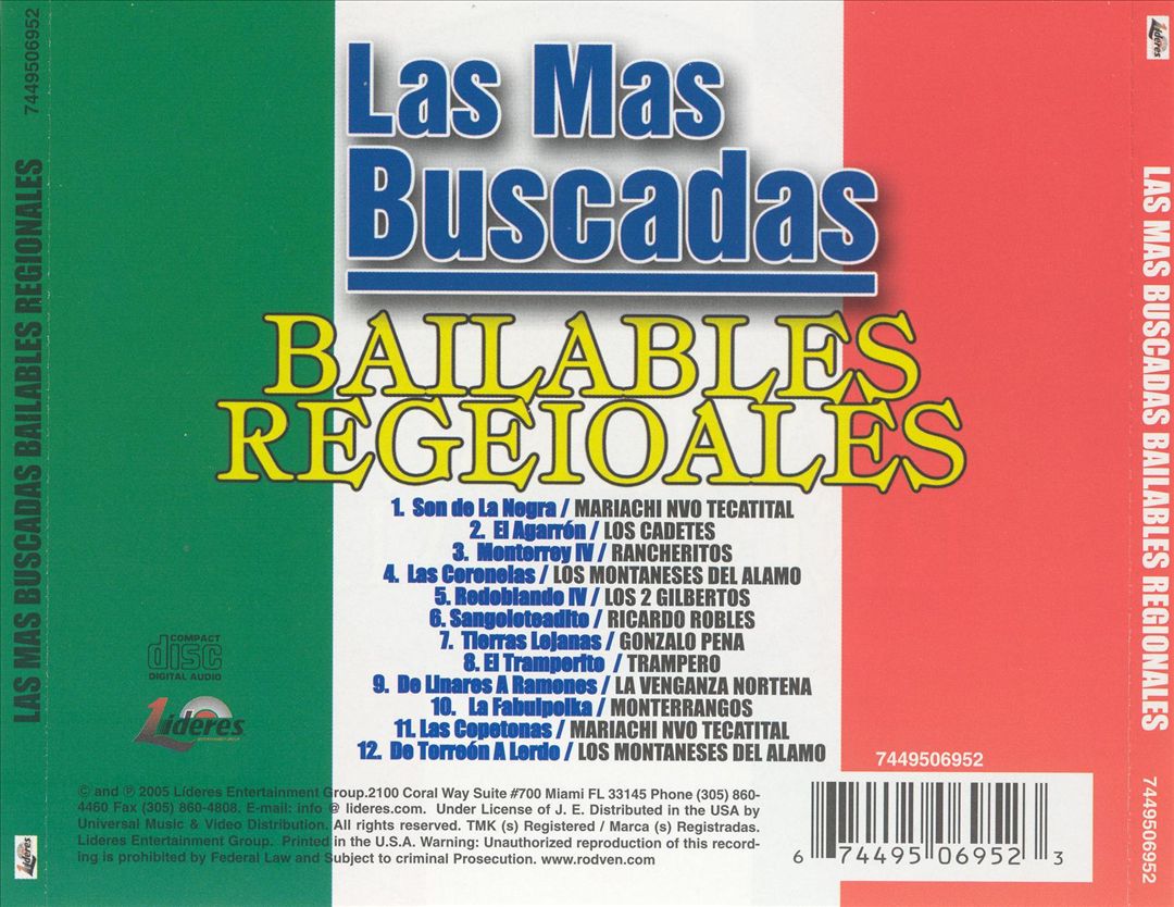 Mas Buscadas: Regionales cover art