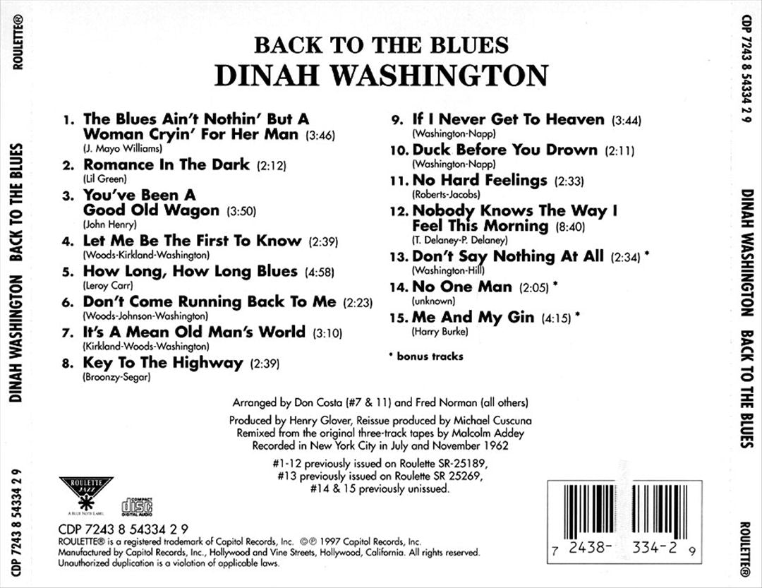 Back to the Blues cover art