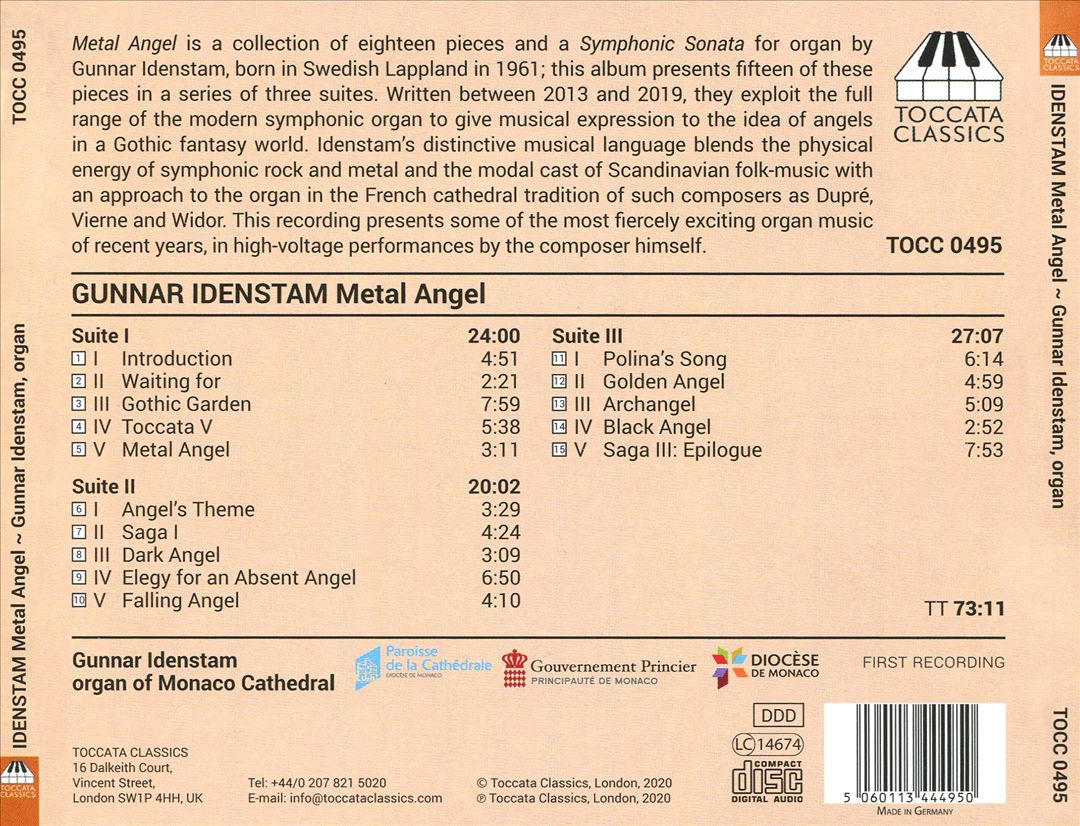 Gunnar Idenstam: Metal Angel cover art
